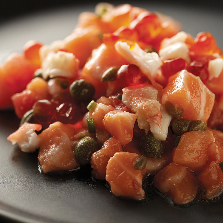 Alaskan King Salmon Belly Tartare