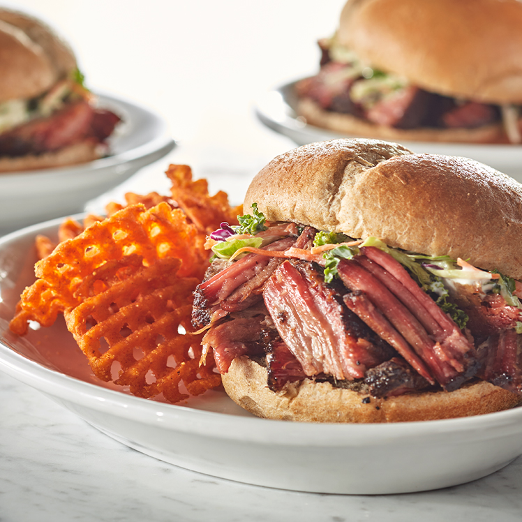 Smoked Brisket Sandwich with Superfood Slaw
