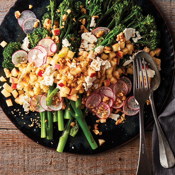 Warm Broccolini and Compressed Apple Salad