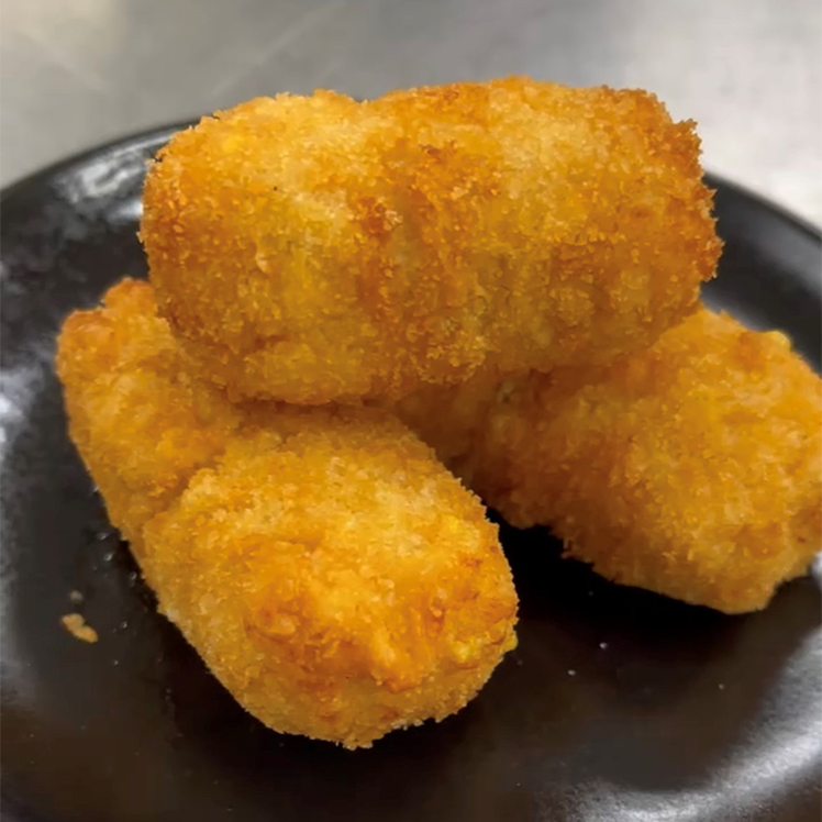 Three Cheese Chicken and Chile Croquettes