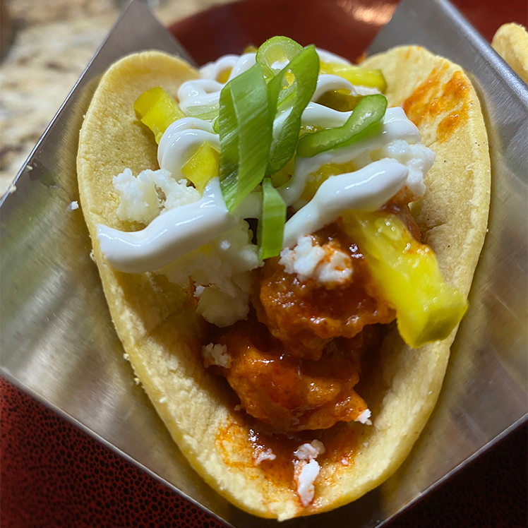 Vegetarian Crispy Fried Street Tacos