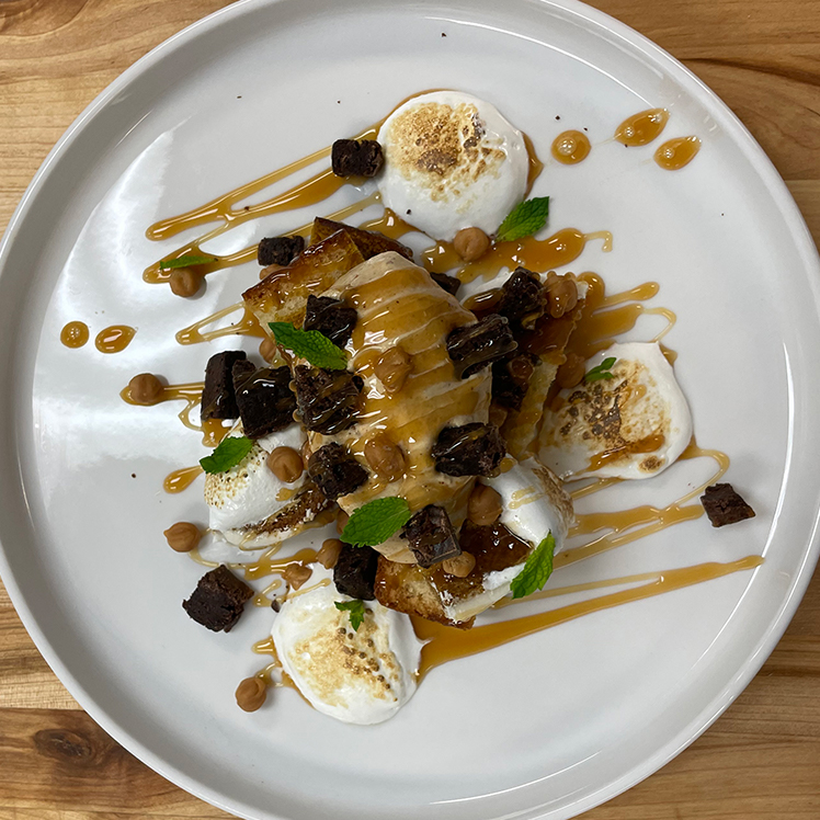 Pumpkin Spiced Latte Salted Caramel Chocolate Brownie Sundae