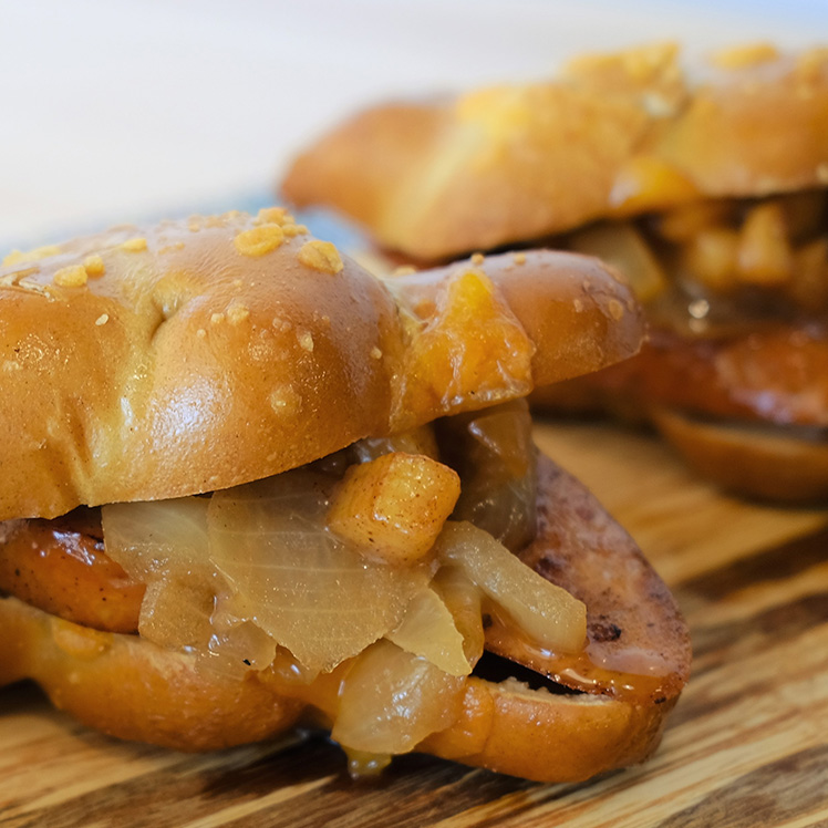 Smoked Chicken Sausage Sliders