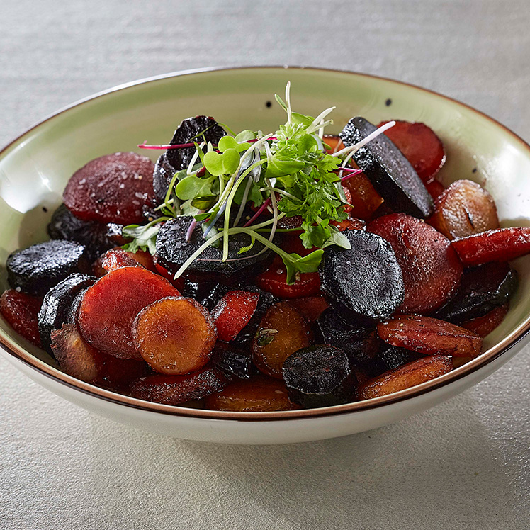 Roasted Sriracha Honey Multi-Color Carrots