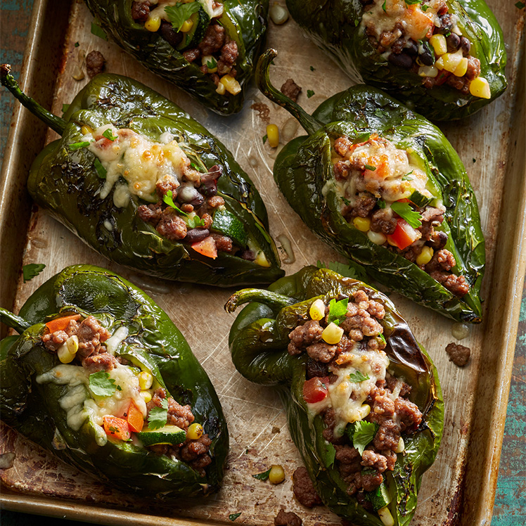 Stuffed Poblano Peppers