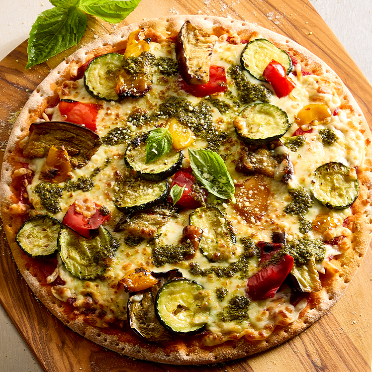 Gluten Free Grilled Veggie pizza