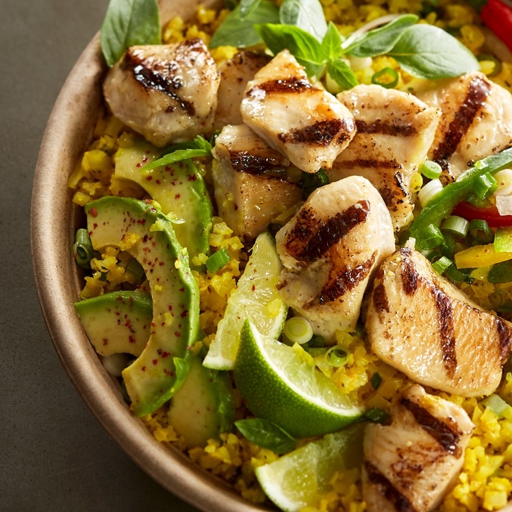 Fire Grilled Chicken Curry Bowl