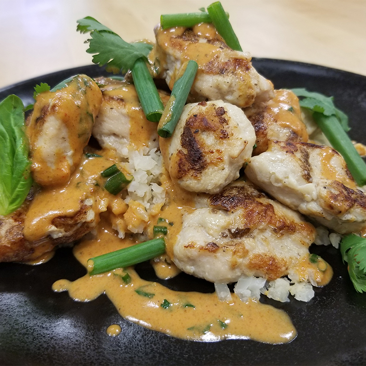 Thai Red Curry Chicken with Riced Cauliflower