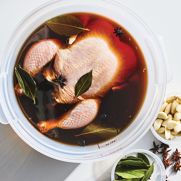 Chicken in Ham Brine 