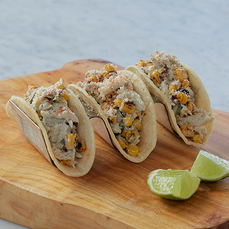 Baja Crab Elotes Tacos