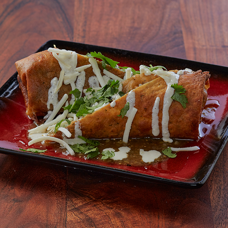 Chickpea and Cilantro Chimichanga