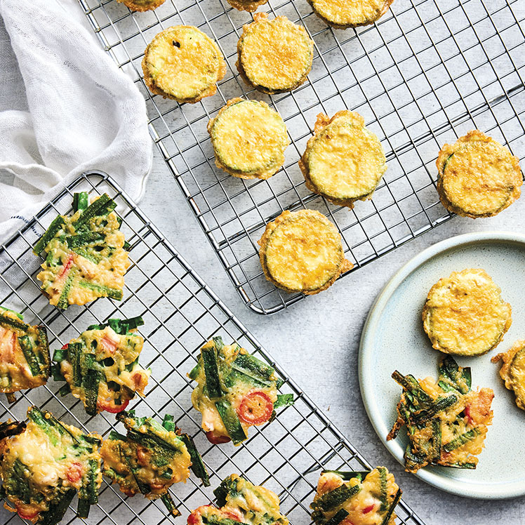 Chive and Hot Pepper Squid Pancake