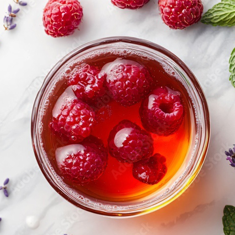 Raspberry Kombucha, Blueberry and Chia Seed Spritzer