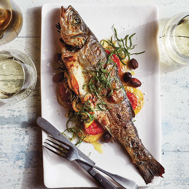 Ligurian Wood Roasted Branzino