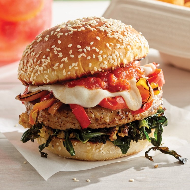 Loaded Italian Sausage Burger 