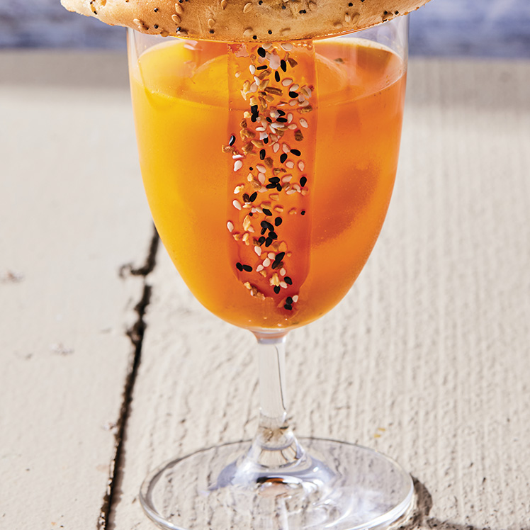 The Carrot in the Rye with Rye Bread Flower