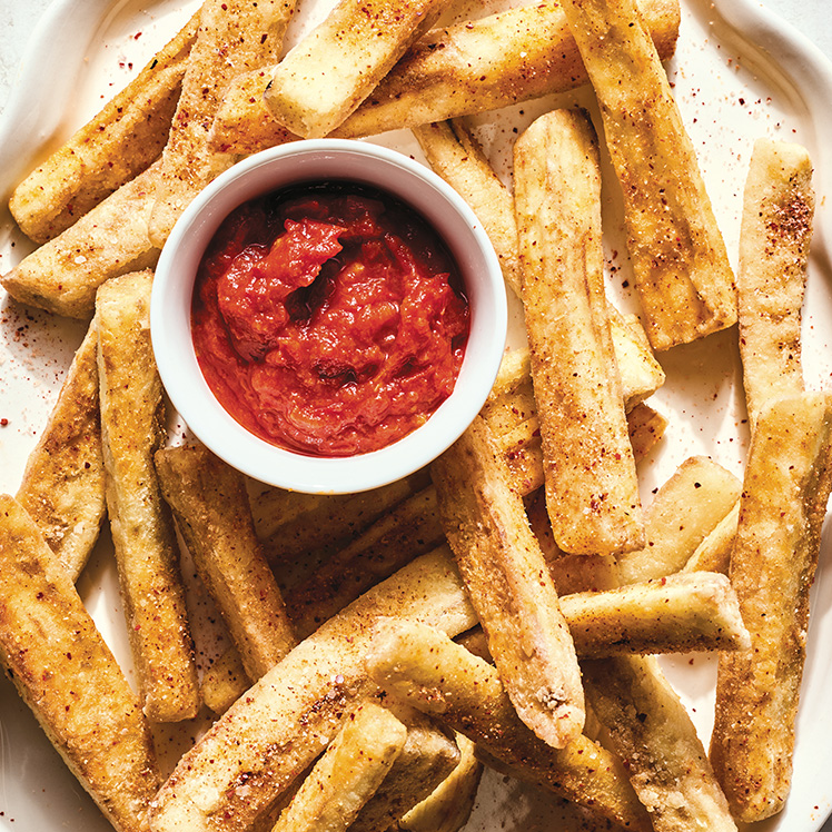 Eggplant Frites with Harissa