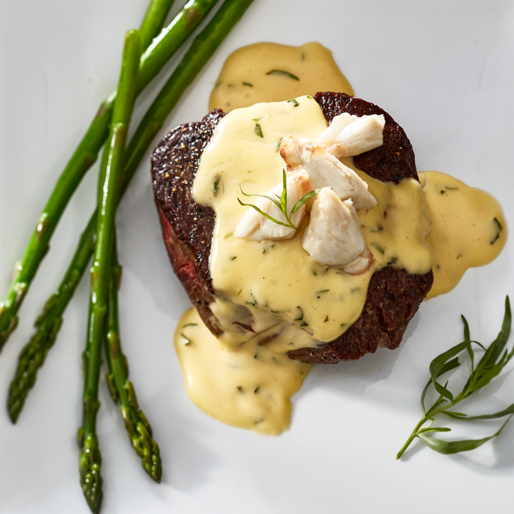 Bistro Strip With Béarnaise Sauce and Lump Crab