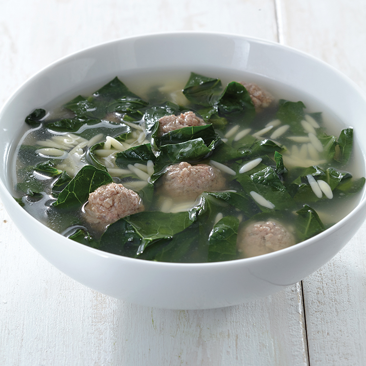 Broccoli Leaf Italian Wedding Soup