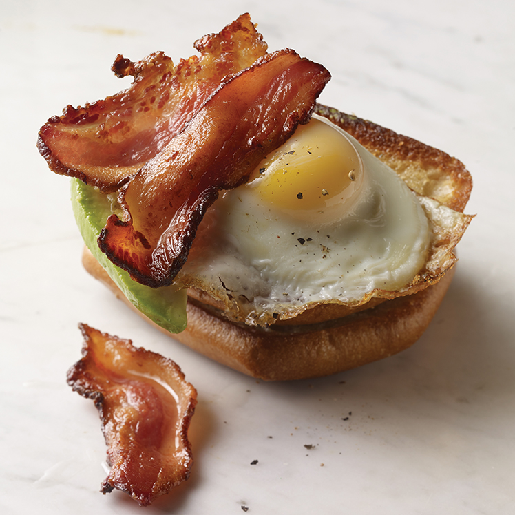 Smoked Pork Jowl Eggs Benedict