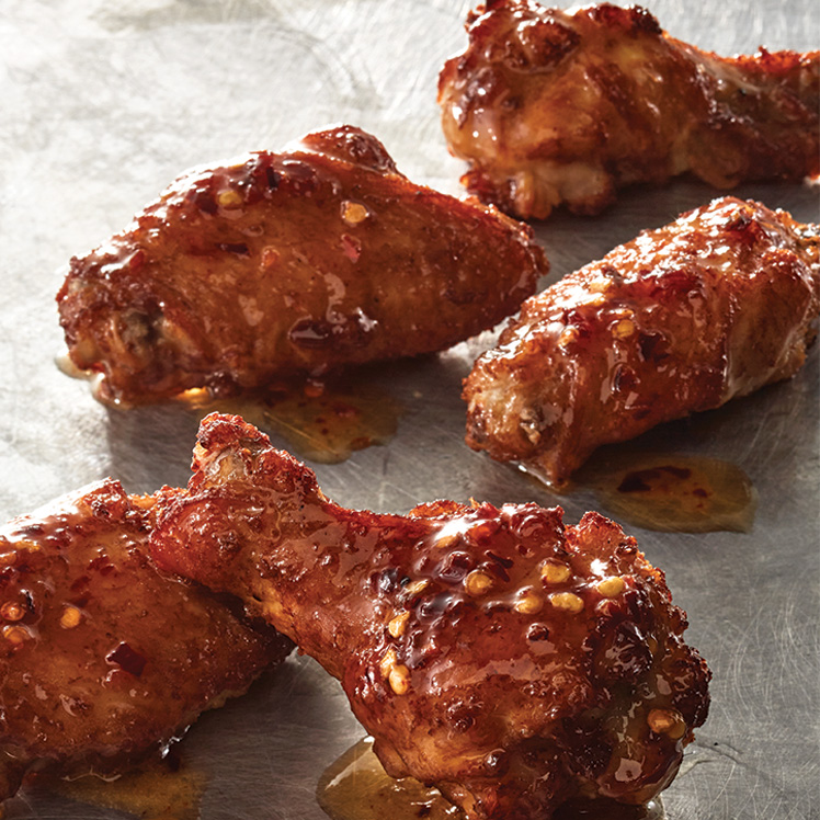 Hot Honey Butter Glazed Wings
