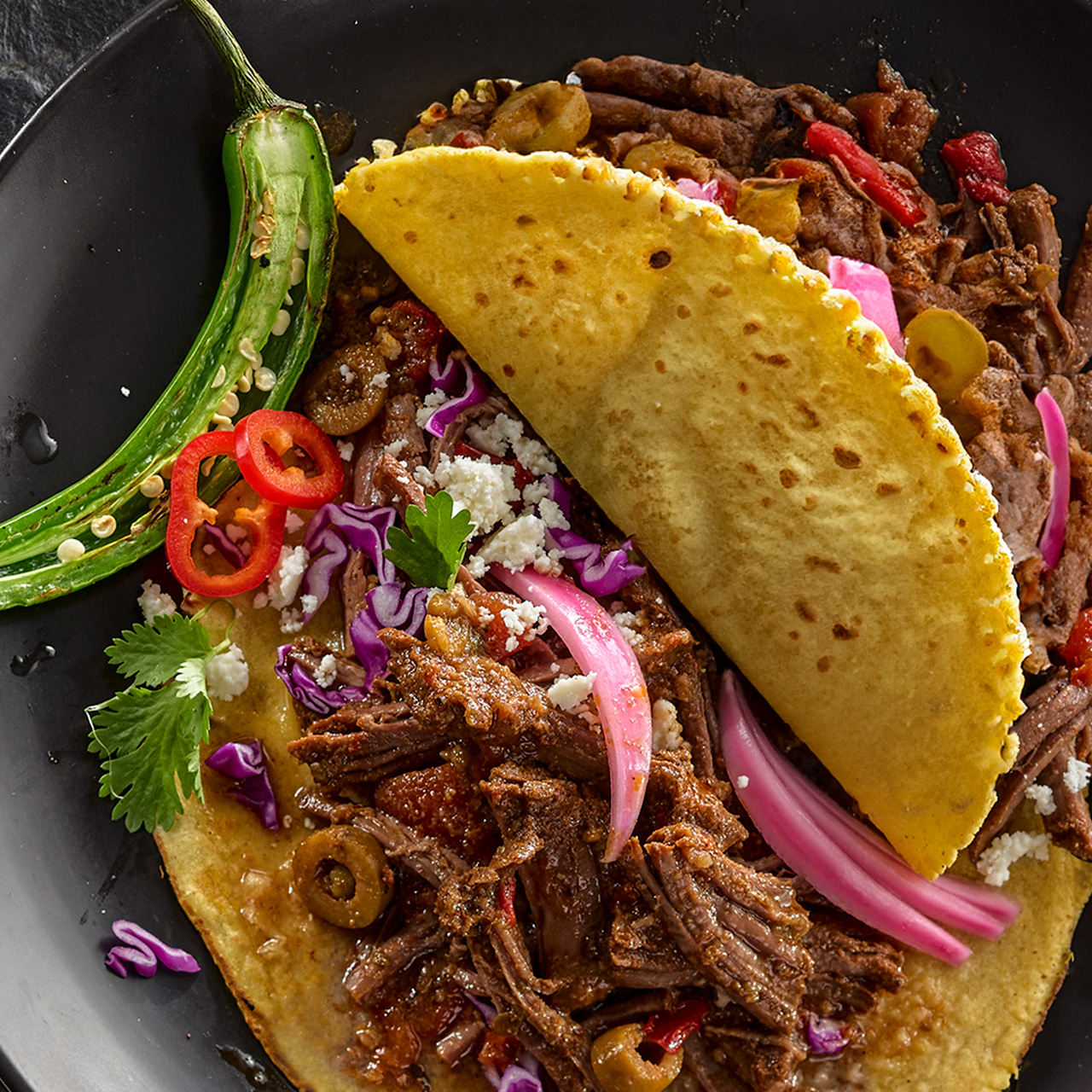 Ropa Vieja Tacos