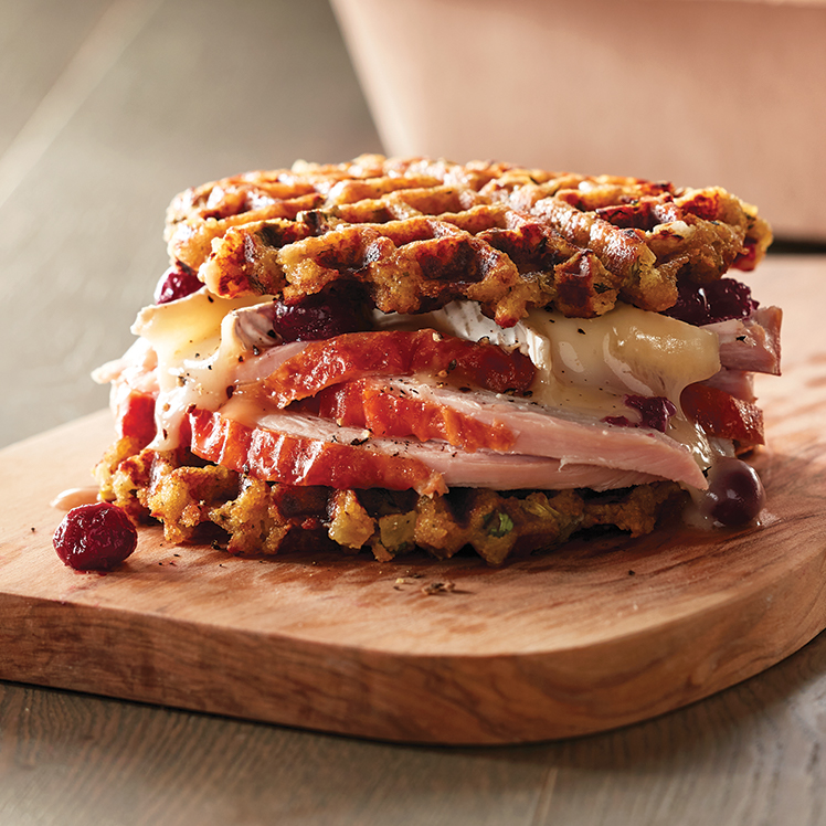 Turkey Sandwich With Crispy Stuffing Bread