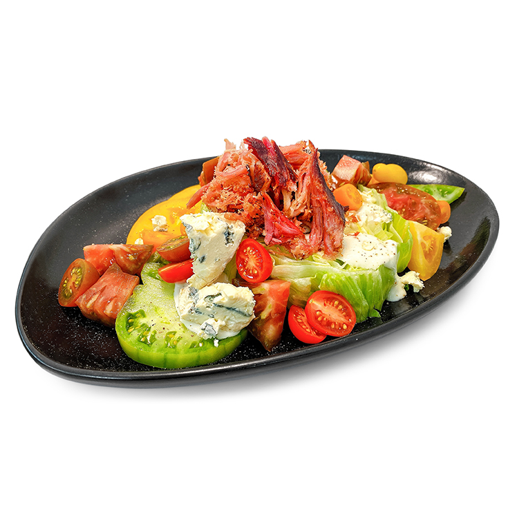 BLT Salad with Pulled Bacon