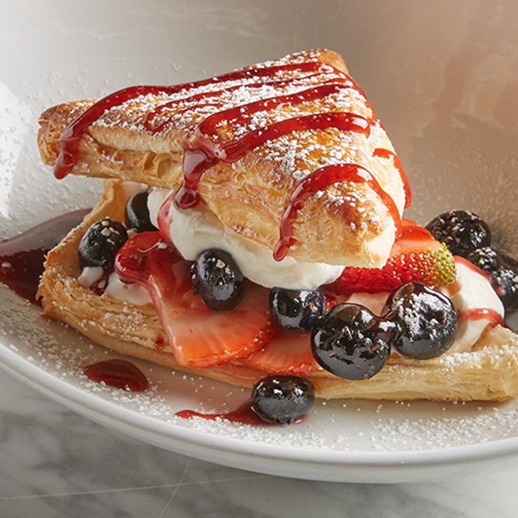 Berries and Cream Pretzel Croissant