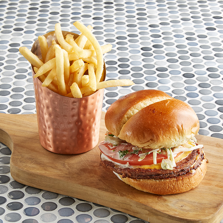 Plant-Based* Smashed Burger