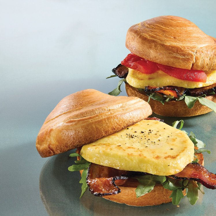 Three Cheese Frittata and Croissant Sandwich Recipe