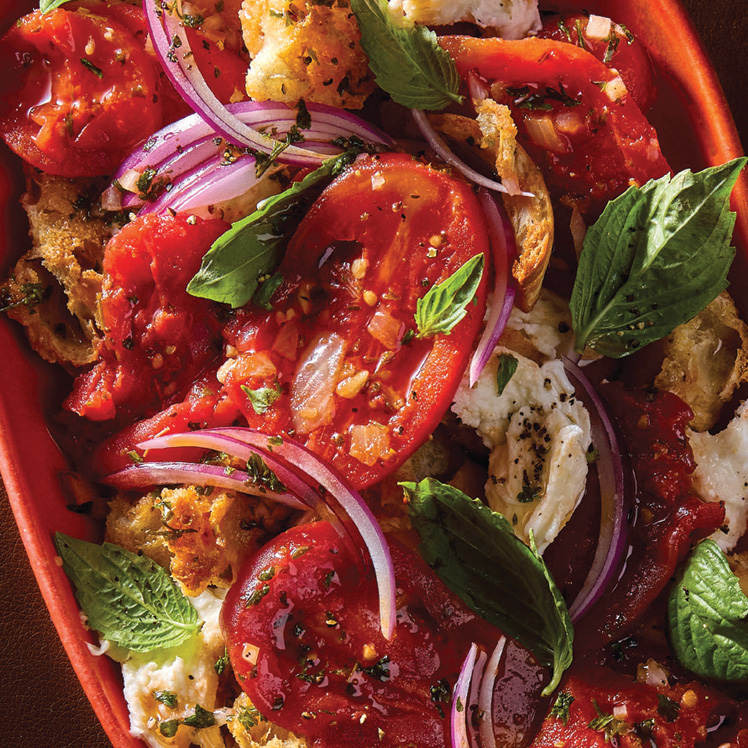 Balsamic Herb Marinated Panzanella Salad