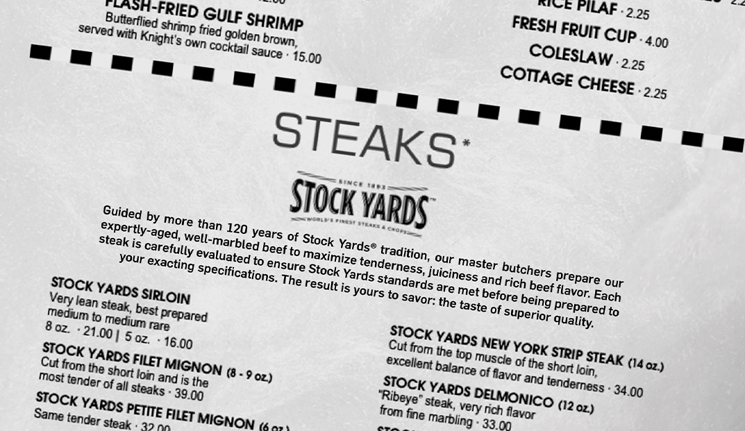 Stock Menu Cf Stock Yards
