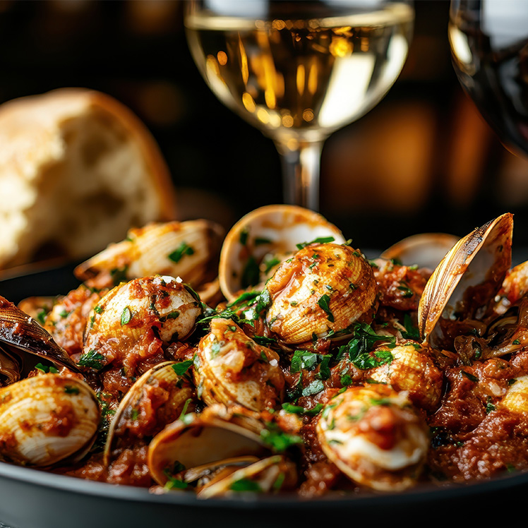 Mussels and Clams in Red Sauce Recipe