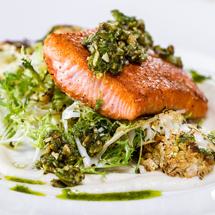 Seared Salmon & Charred Chimichurri Bowl Recipe