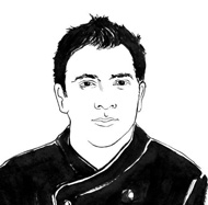 drawing of Chef Rocco Paradiso
