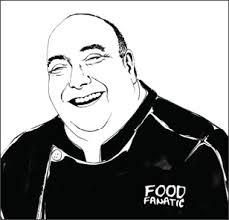 drawing of Chef Tom Macrina