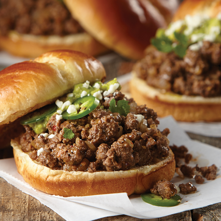 Bison Loose Meat Sandwiches 