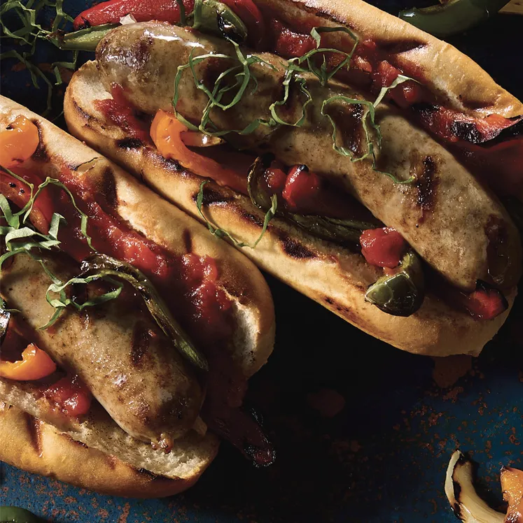 Sweet Italian Sausage & Peppers Hoagie