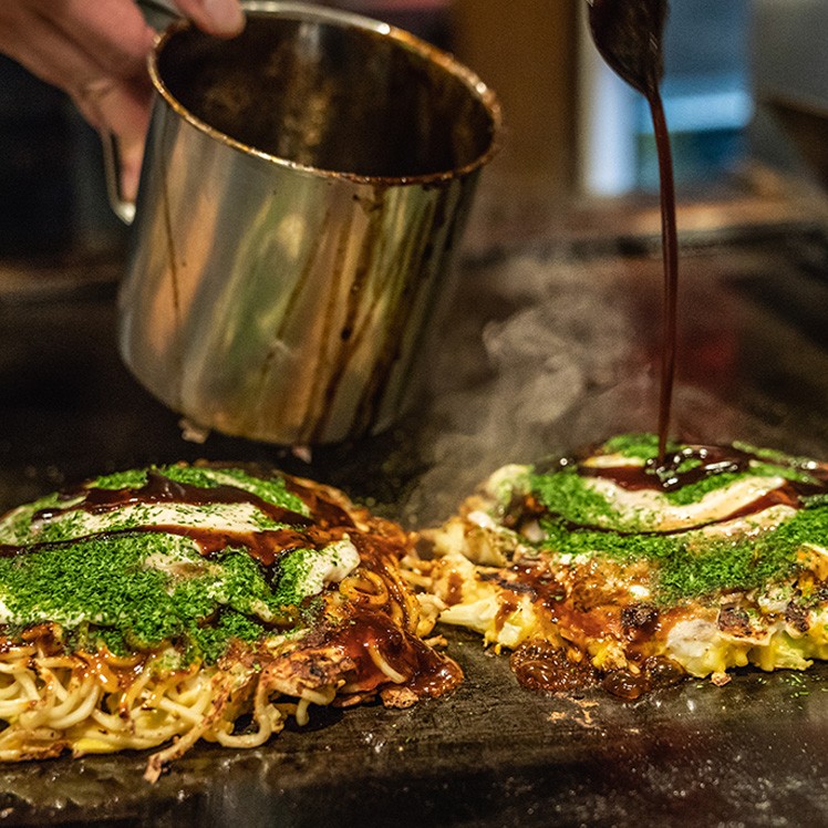 Osaka-Style Okonomiyaki (Japanese Cabbage Pancake)