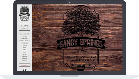 Sandy Springs website homepage